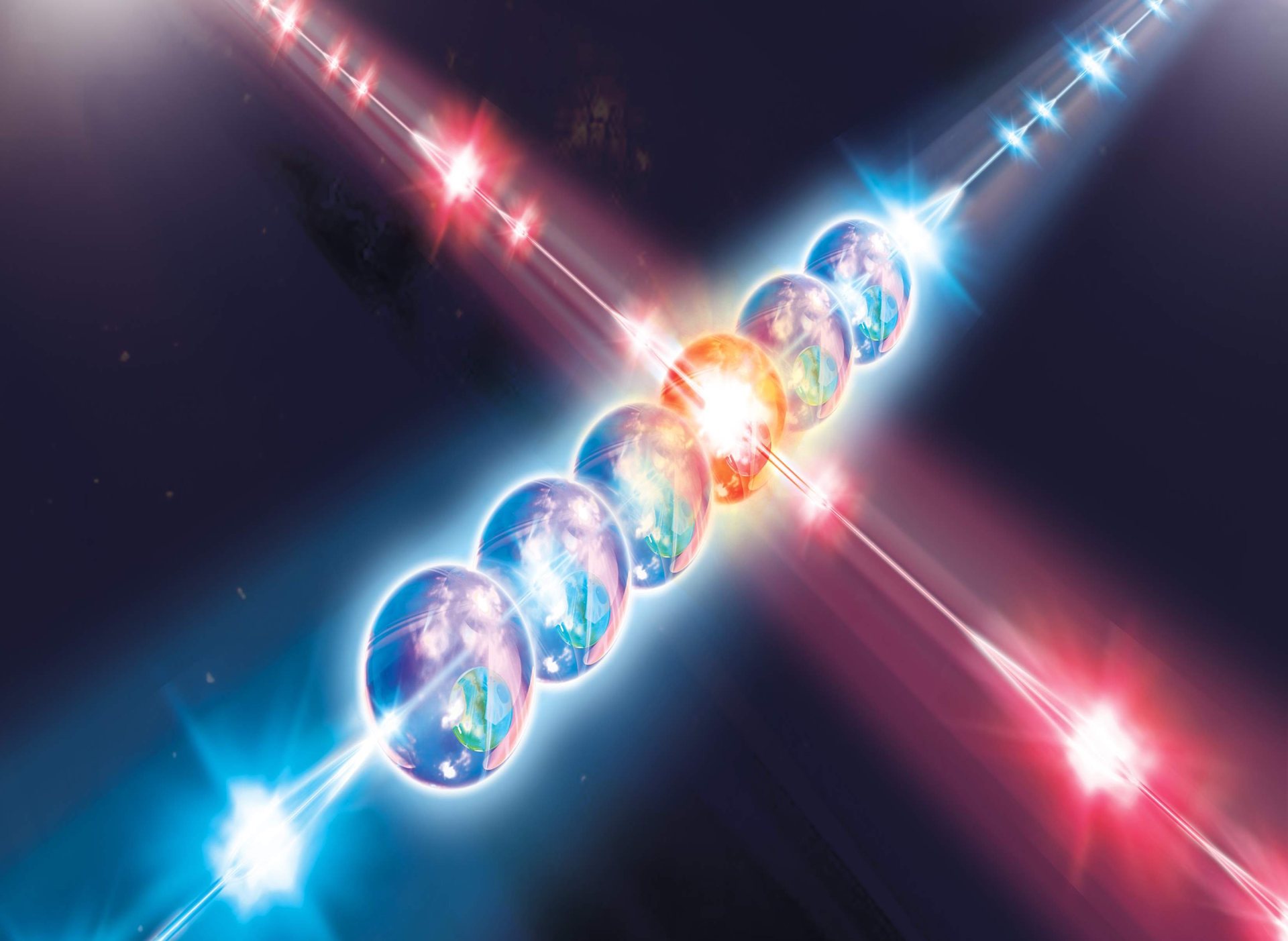 Entangled quantum particles